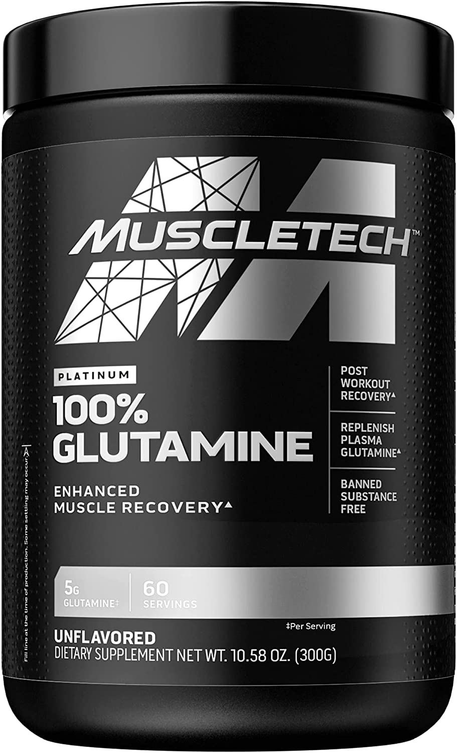 Platinum Glutamina 300 Gramos Muscletech